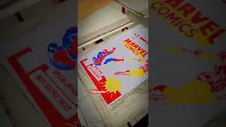 Spiderman en la plaza 🔥 usando tintas plastisol 👌
