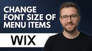 How to change the Font Size of Menu items in Wix (Step By Step 2026)