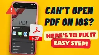 Can't Open PDF on iPhone/iPad? Fixed!