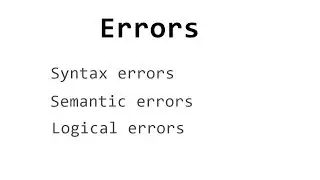 Bangla Python Tutorial - 02.05 - Errors