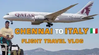 CHENNAI TO ITALY 🇮🇹 FLIGHT TRAVEL | Chennai to Rome flight vlog
