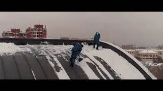 уборка снега с крыш