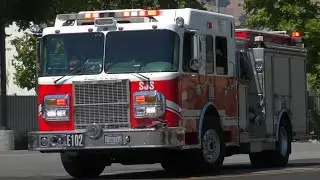 San Jose Fire Dept. Engine 102 Responding