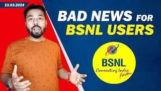 Very Bad News for BSNL Users || Bsnl 4g
