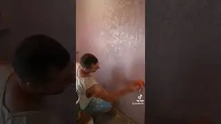 вот и докрасили, наносим блеск и стены готовы