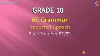 Grade 10 6C Grammar - Reported speech - Questions - Exercise B