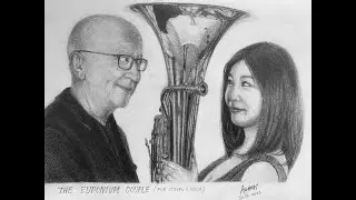 [ Love's Joy ] Jan Au draws Steven and Misa Mead / euphonium duo ユーフォニアム二重奏
