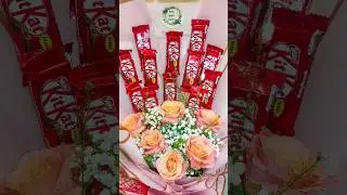 Chocolate Kitkat Fresh Flower Bouquet
