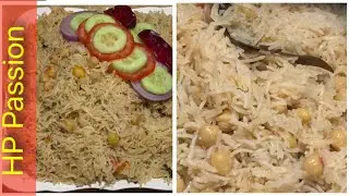 Kabli Chana Pulao/ Chole Pulao/ Chickpea Pilaf/ Garbenzo Rice/ Kabuli Channa Pulao/ Degi Chana Pulao