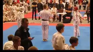 Косики каратэ Непобедимая держава 2015г  Шадрина Мария 13 лет два боя
