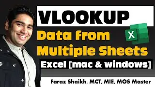 VLOOKUP Data from Multiple sheets [Excel for mac & windows]
