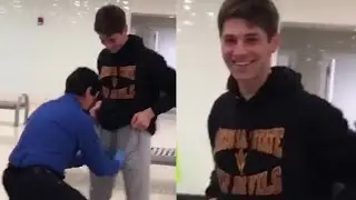 Inappropriate? TSA pat-down guy in sweatpants