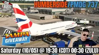 LIVE | MSFS | *GIVEAWAY* FLYTAMPA HUMBERSIDE | PMDG 737 | Fly-In | EGNJ-EGPF-EGNJ | Real GA Pilot