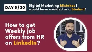 Linkedin Profile for Freshers 2024 | Day 5/ 30 Days Digital Marketing Mistakes to avoid as a Student
