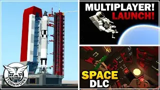 COMPLEX ROCKET LAUNCH ENDS WITH US BEING LOST IN SPACE In Multiplayer Stormworks SPACE DLC!!