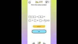 Brain Out Level 177 Fill in the same number