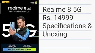 Cheapest 5G phone - Realme 8 5G Unboxing & Specifications ⚡ Under 15000 5G Mobile Phone