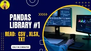 Pandas Library | Basic File Reading | CSV FILE | XLSX FILE | TXT FILE