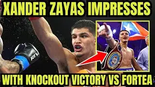 Xander Zayas BREAKS DOWN Jorge Fortea To Win By KO #boxing #sports #news #boxeo #foryou #viral