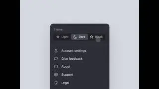 Design Inspiration: Theme switcher animation