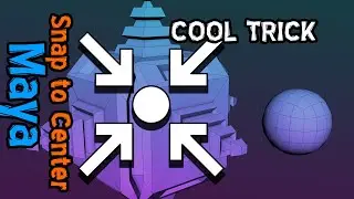 How To Snap to Center (Autodesk Maya Tutorial)