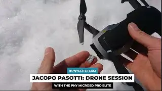 Jacopo Pasotti: session in the Alps with the microSD PNY Pro Elite
