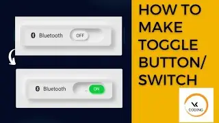 how to create toggle button|create button in html and css 