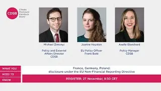 France, Germany, Poland: Disclosure under the EU Non-Financial Reporting Directive
