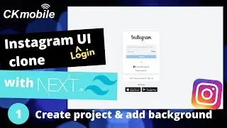 Instagram UI Clone (Login) with NextJS and TailWindCSS #1 create project and add background color