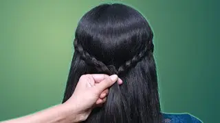 Everyday hairstyles for puff short hair | front puff hairstyles with half curly hair |cute hairstyle