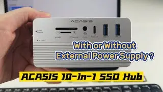 Can I Use ACASIS 10  in 1 Hub without Power Adapter?