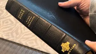 Schuyler Bible KJV Credo Edition in Black Goatskin w/ Full Yapp
