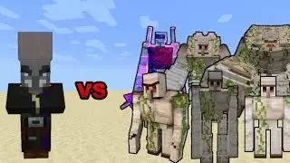 Magispeller VS All Iron Golems in Minecraft - Minecraft mob battle