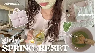 ВЕСЕННЯЯ ПЕРЕЗАГРУЗКА | мой продуктивный день🩰🪽пилатес, selfcare + распаковка весенней одежды ⋆˙⟡