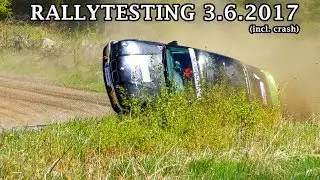 Rallytesting 3.6.2017 (incl. crash)
