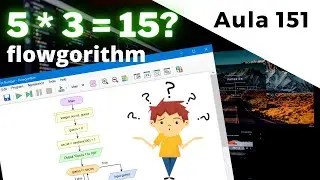 Como concatenar - juntar - texto e o valor de variáveis no Flowgorithm? | aula 151