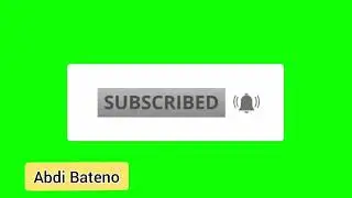 Green Screen Subscribe Button (No Copyright) 