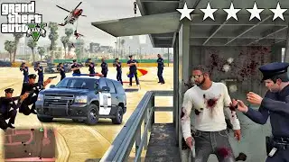 What Happen if you get 5 Star! GTA5 | Fight Scene