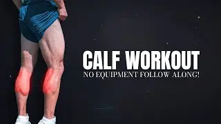 6 Min Follow Along Calf Workout At Home (Grow Bigger & More Athletic Calves)