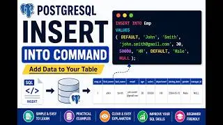 PostgreSQL Tutorial #6 | DML Command: Insert