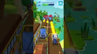 Talking Hank in the daily event hit 15 coconut pandas Talking Tom Hero Dash#funnyvideos