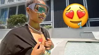 SHE WANTED TO DO THIS BY THE POOL..
