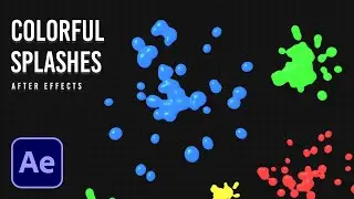 After Effects: Colorful Splash Effect | Tutorial No Plug-Ins
