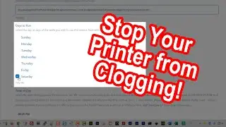 Stop your printer from clogging!