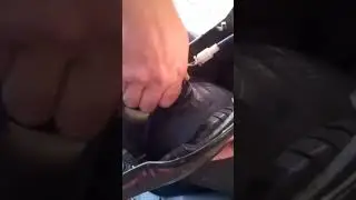 How to remove the headlight bulb on a Honda Dio AF-62, 68 scooter.
