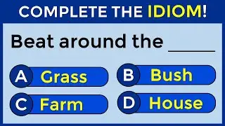 English Idiomatic Quiz | Can You Score A Perfect 20/20? #challenge 53