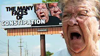 BILLBOARD PRANK ON GRANDMA!