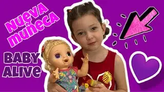 BABY ALIVE Sara Comiditas divertidas en español / Videos de niños jugando con sus muñecas/Júlia Kids