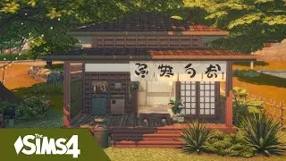 Traditional Japanese Starter House 🍜 🎏| SIMS 4 | Stop Motion Speed Build ⏩| No cc