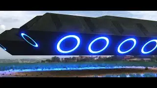 Blender spaceship animation test